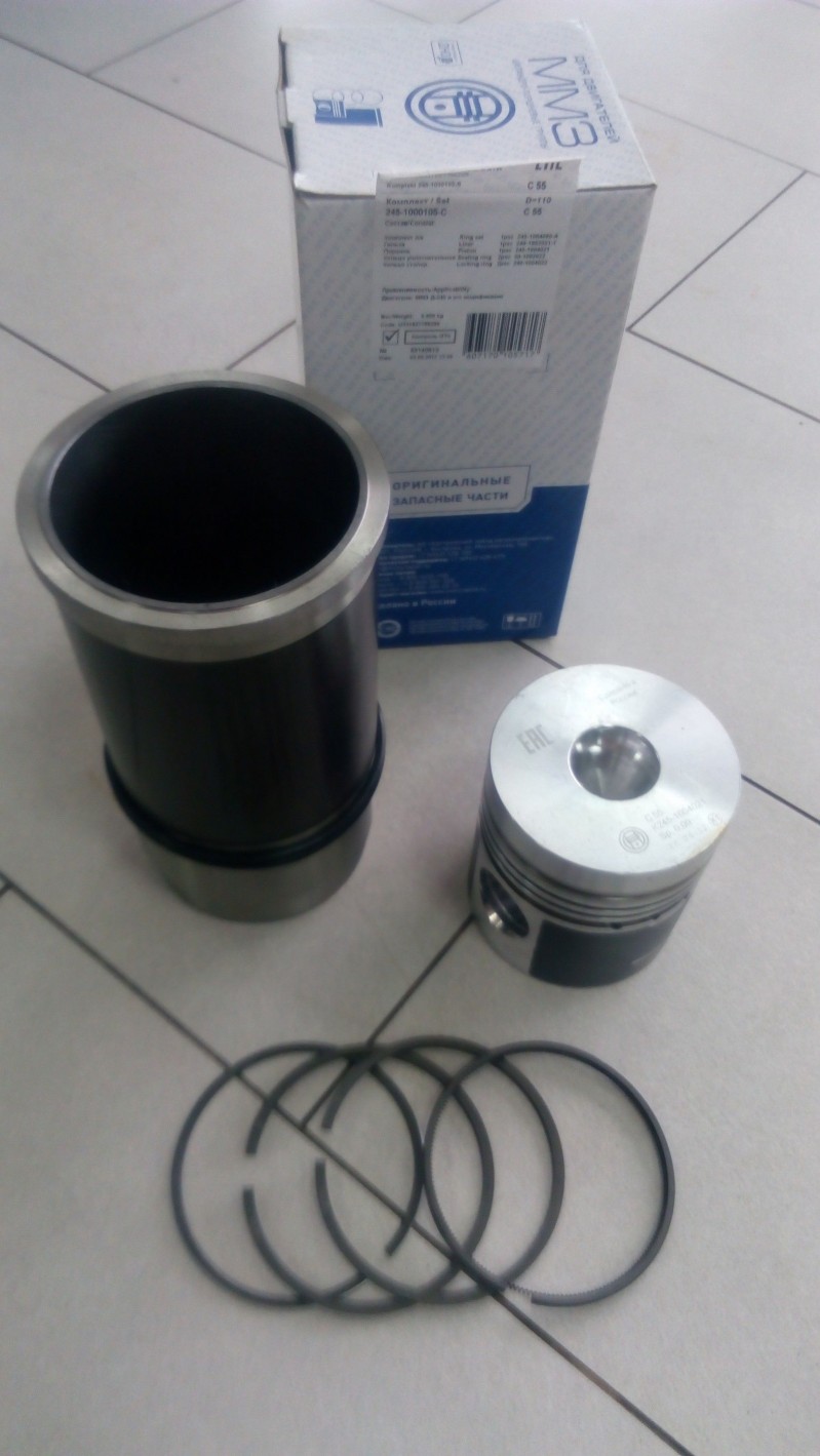 Комплект гильз-порш-кол Д-245"Спец"(4кол.)пал.D=38 — 2